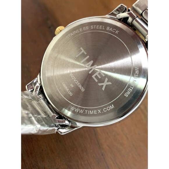 Timex Women's Watch TW2V35900 Quartz Silver Dial Two Tone Stainless Steel 32mm - Picture 7 of 14